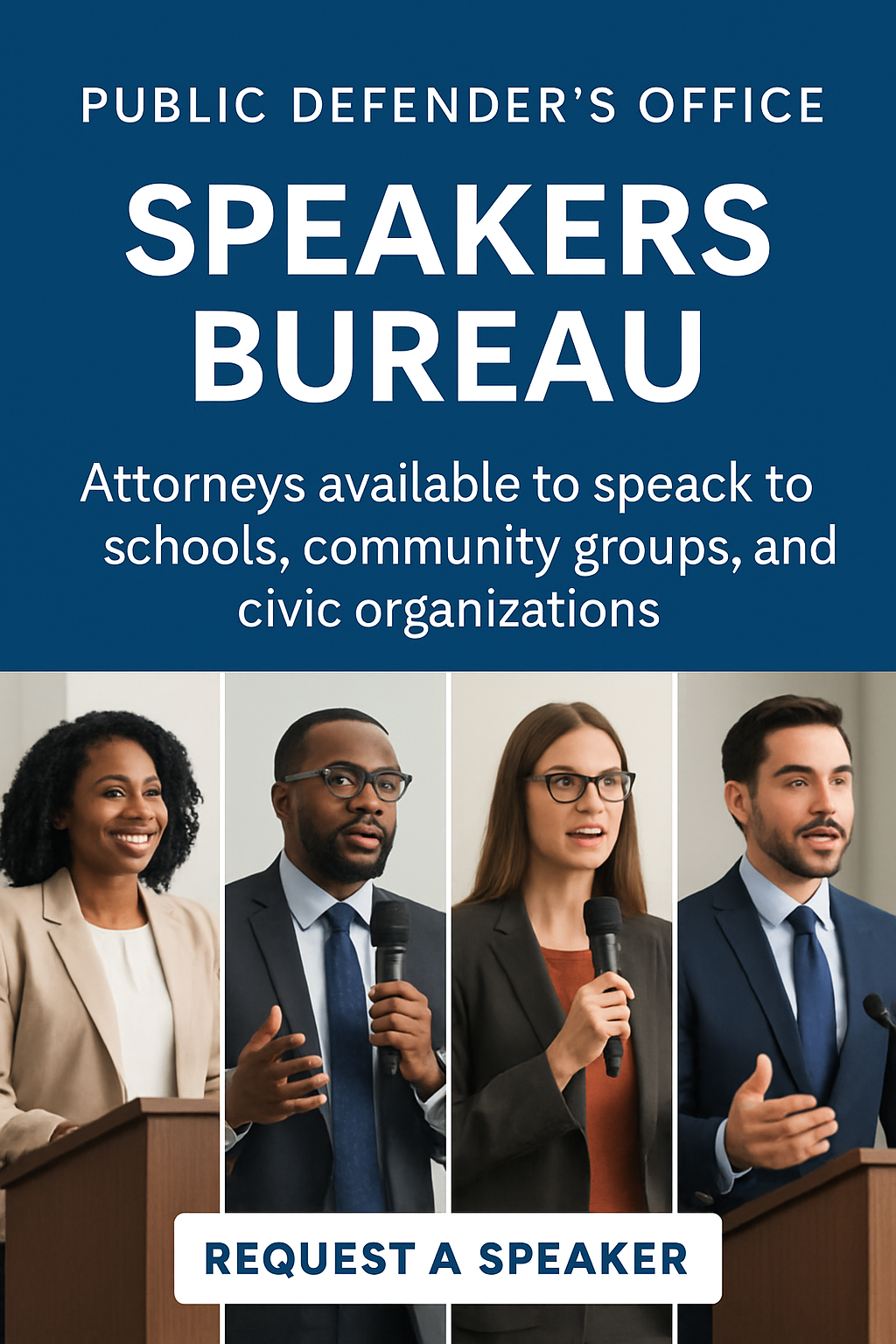Poster of Speakers Bureau